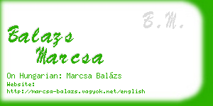 balazs marcsa business card